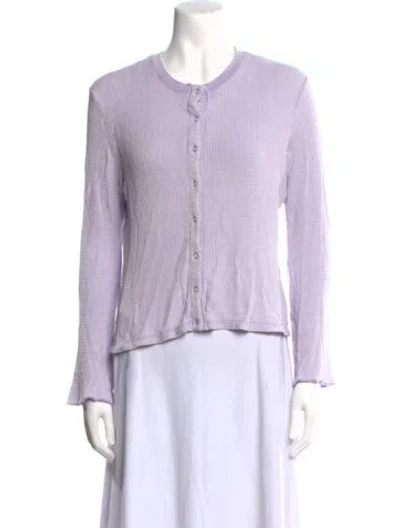 Pre-owned Dannijo Crew Neck Sweater In Purple