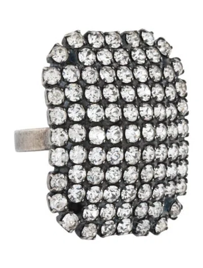 Pre-owned Dannijo Crystal Cocktail Ring In Multicolor