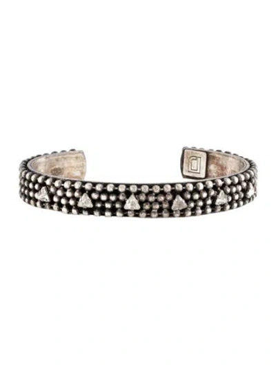 Pre-owned Dannijo Crystal Cuff Bracelet, 6.5" In Multi