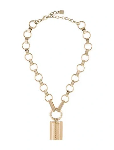 Pre-owned Dannijo Elisa Pendant Necklace, 19" In Multi