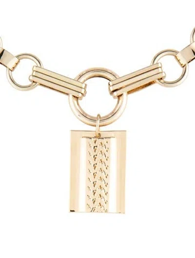 Pre-owned Dannijo "elisa" Pendant Necklace, 19.25" In Multicolor