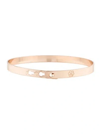 Pre-owned Dannijo Jasmine Flower Bangle, 7" In Multi