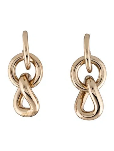 Pre-owned Dannijo Kaia Link Drop Earrings In Multi