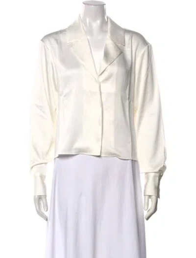 Pre-owned Dannijo Long Sleeve Blouse W/ Tags In Neutrals