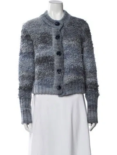 Pre-owned Dannijo Open Front Sweater In Blue