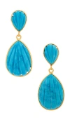 Dannijo Sana Drop Earrings In Blue