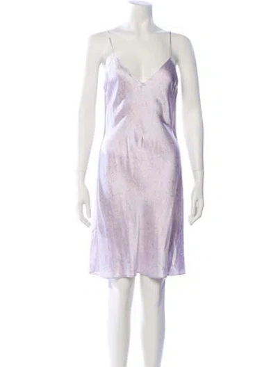 Pre-owned Dannijo Satin Nightgown In Purple