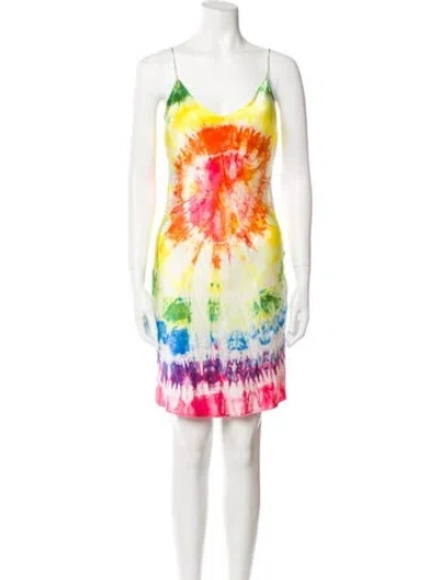 Pre-owned Dannijo Silk Knee-length Dress In Neutral