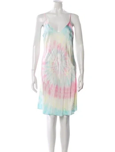 Pre-owned Dannijo Silk Knee-length Dress In Neutral