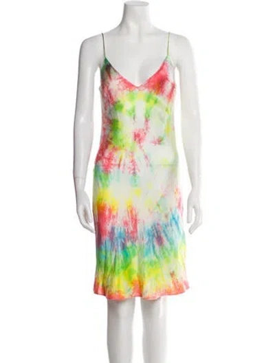 Pre-owned Dannijo Silk Knee-length Dress In Pink