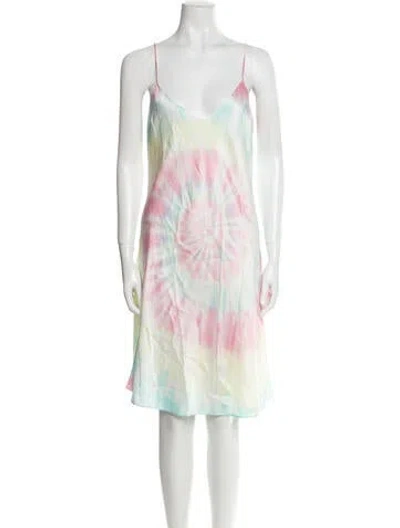 Pre-owned Dannijo Silk Knee-length Dress In Pink