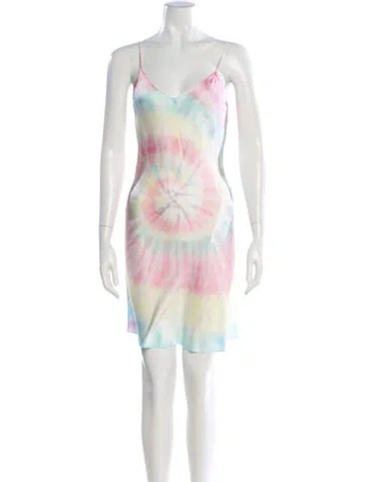 Pre-owned Dannijo Silk Knee-length Dress W/ Tags In Pink