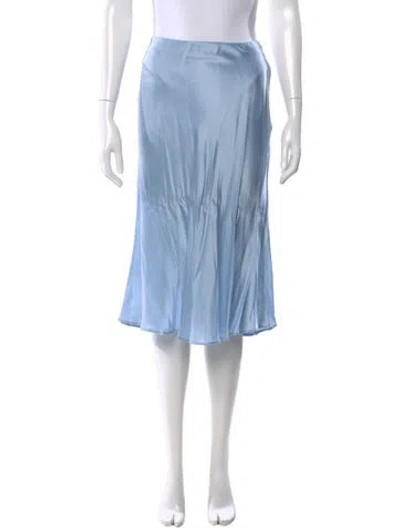 Pre-owned Dannijo Silk Knee-length Skirt In Blue