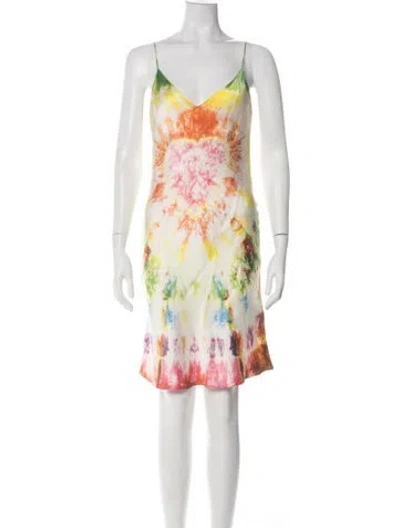 Pre-owned Dannijo Silk Mini Dress In Neutral