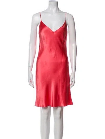 Pre-owned Dannijo Silk Mini Dress In Pink