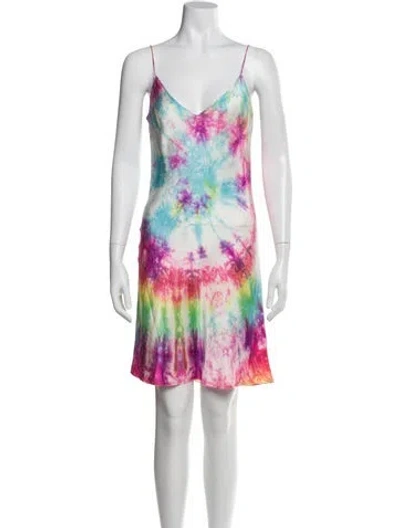 Pre-owned Dannijo Silk Mini Dress In Pink