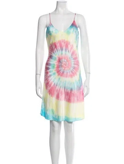Pre-owned Dannijo Silk Mini Dress In Pink