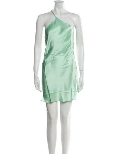 Pre-owned Dannijo Silk Mini Dress W/ Tags In Green