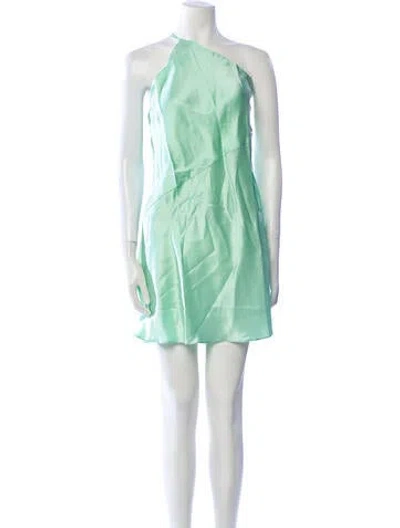 Pre-owned Dannijo Silk Mini Dress W/ Tags In Green