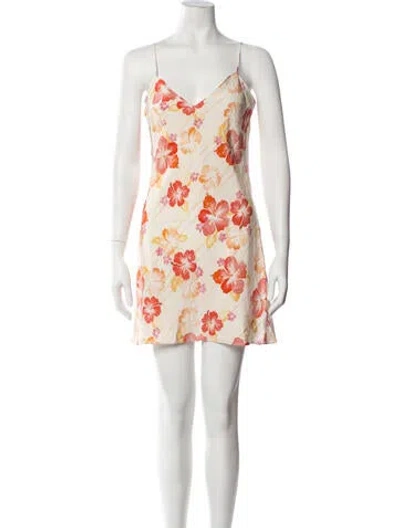 Pre-owned Dannijo Silk Mini Dress W/ Tags In Multicolor