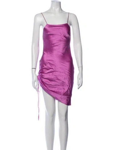 Pre-owned Dannijo Silk Mini Dress W/ Tags In Purple