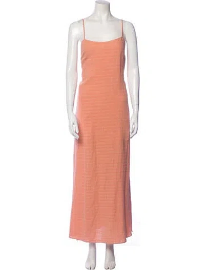 Pre-owned Dannijo Square Neckline Long Dress W/ Tags In Pink