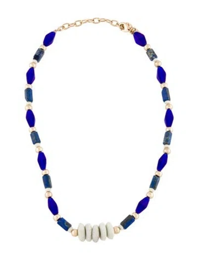 Pre-owned Dannijo Stone Collar Necklace, 20.25" In Multi