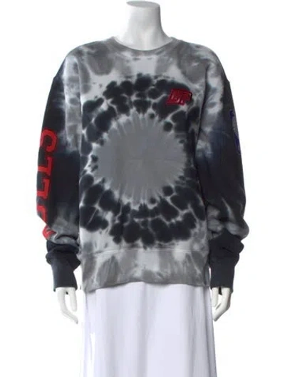 Pre-owned Dannijo Tie-dye Print Crew Neck Sweatshirt In Multi