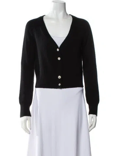 Pre-owned Dannijo V-neck Sweater In Black