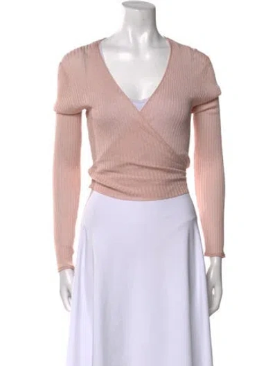 Pre-owned Dannijo V-neck Sweater In Pink