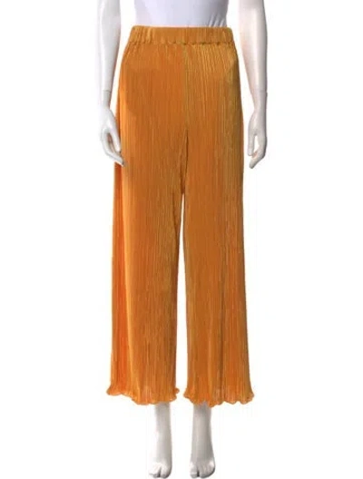 Pre-owned Dannijo Wide Leg Pants W/ Tags In Yellow