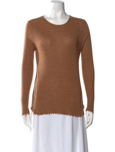 Pre-owned Dannijo Wool Crew Neck Top In Brown