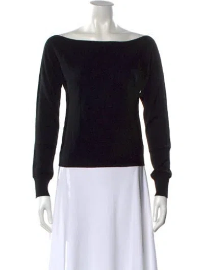 Pre-owned Dannijo Wool Printed Sweater In Black