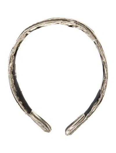 Pre-owned Dannijo Yellow Metallic  Head Band