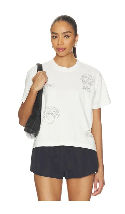 Dannijopro Ny Knicks 티셔츠 In White