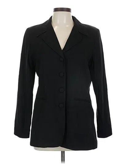 Pre-owned Danny & Nicole 3/4 Sleeve Top Black Square Neckline Tops