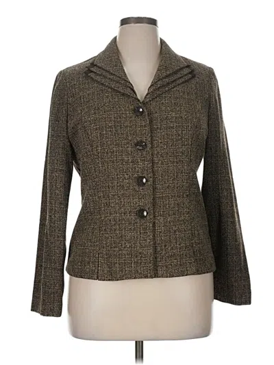 Pre-owned Danny & Nicole Blazer Jacket In Brown