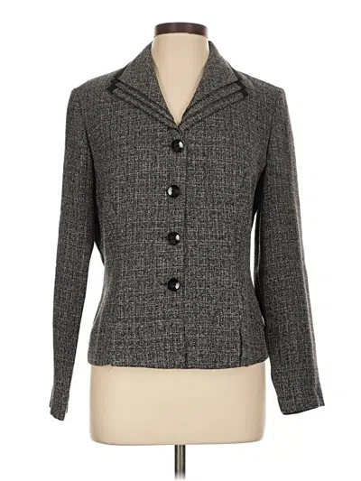 Pre-owned Danny & Nicole Blazer Jacket In Gray