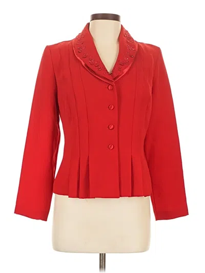 Pre-owned Danny & Nicole Blazer Jacket In Red