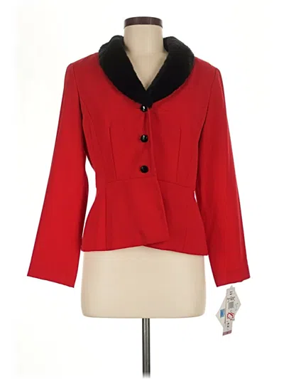 Pre-owned Danny & Nicole Blazer Jacket In Red