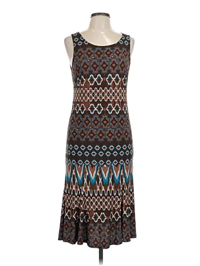 Pre-owned Danny & Nicole Casual Dress In Brown