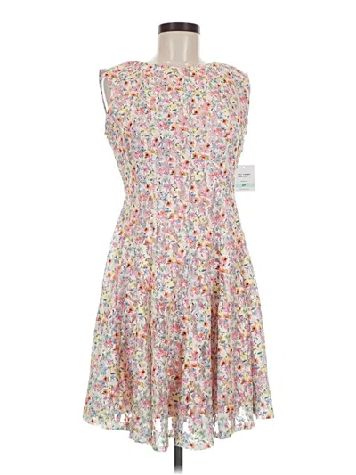 Pre-owned Danny & Nicole Casual Dress In White