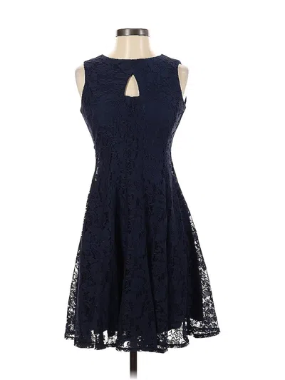 Pre-owned Danny & Nicole Cocktail Dress In Blue