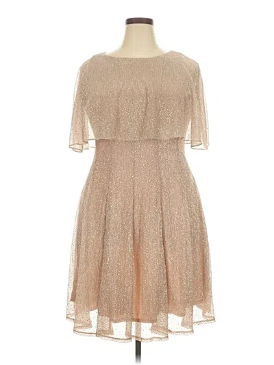 Pre-owned Danny & Nicole Cocktail Dress In Brown