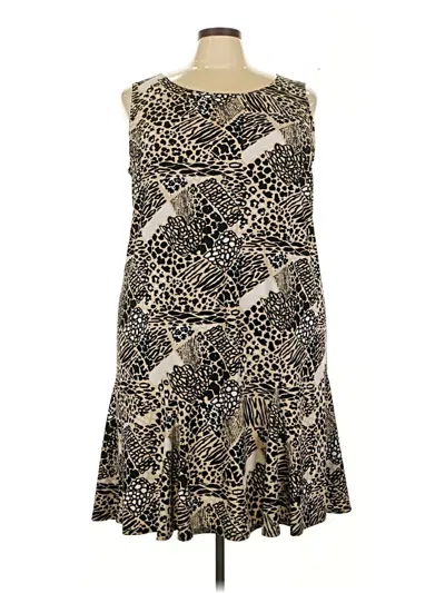 Pre-owned Danny & Nicole Cocktail Dress In Brown