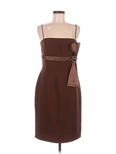 Pre-owned Danny & Nicole Cocktail Dress In Brown