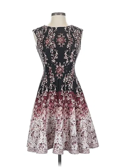 Pre-owned Danny & Nicole Cocktail Dress In Burgundy