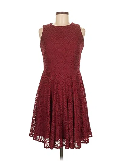 Pre-owned Danny & Nicole Cocktail Dress In Burgundy