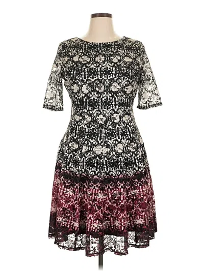 Pre-owned Danny & Nicole Cocktail Dress In Burgundy