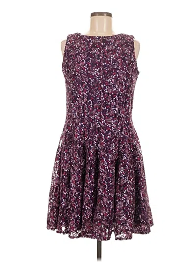 Pre-owned Danny & Nicole Cocktail Dress In Purple